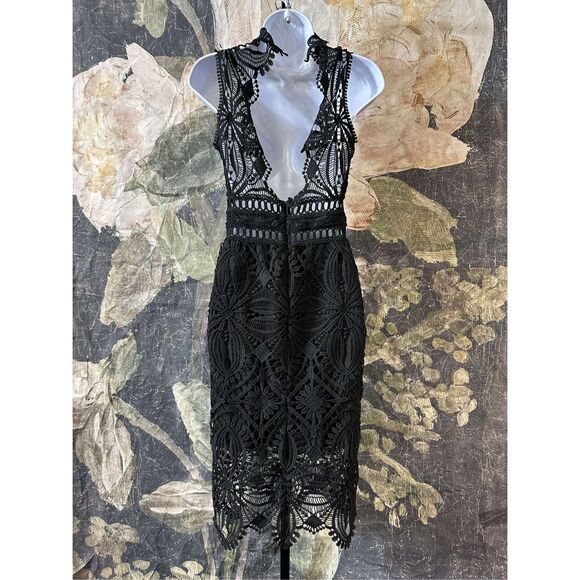 New Free People x Saylor 'Siren' Lace Dress - Black sz XS - Picture 5 of 8